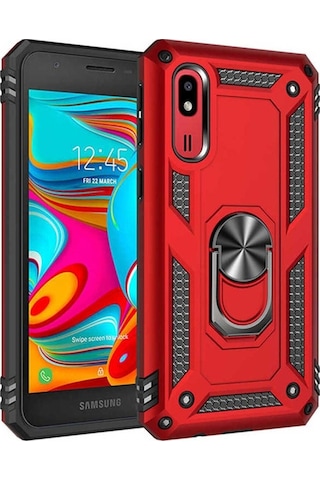 Samsung Uyumlu Galaxy A2 Core Kılıf Zore Vega Kapak Kırmızı