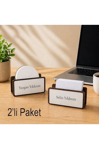 Süblimasyon Ahşap Masaüstü Stand - 2'li Paket