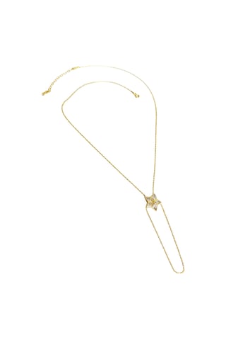 Büyük Taşlı Yıldız Gümüş Şahmeran Bileklik - Rose Renk Gold