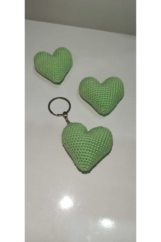 Amigurumi Hediyelik Dağıtmalık Düğün Kına Nikah Toptan Örgü Kalp