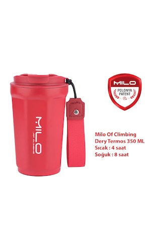 Milo Of Climbing Dery 350 Ml Çelik Termos Kırmızı