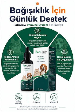 Patiglow Kedi Ve Köpek Bağışıklık Sistemi Damla