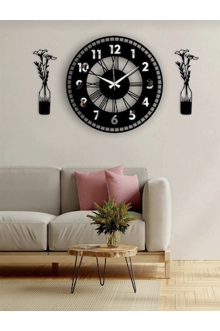 Salon-oda-iş Yeri Hediyesi Kaliteli Duvar Saati Çok Şık Tasarım Çok Renkli