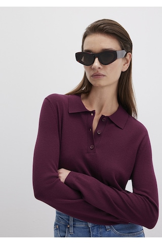 Mavi - Bordo Triko Polo 1710712-87830 Bordo