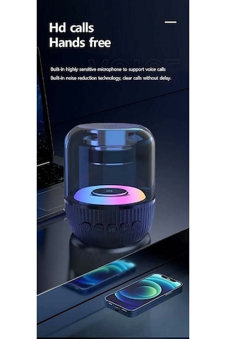 Powerstar Müzik Kutusu E5 Pro Rgb Işıklı - Bluetooth - Usb - Hafıza Kartı - Radyo