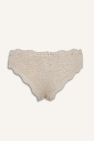 Defacto Fiyonk Ve Dantel Detaylı Ribana 2li Slip Külot I4131ax26aubg588 Bej-bg588