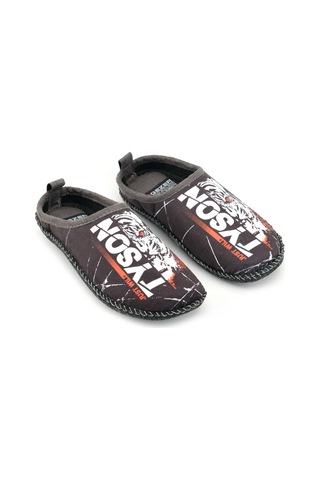 Gezer 14630 Erkek Keçe Rahat Sessiz Taban Hafif Ev Halı Misafir Terliği Siyah