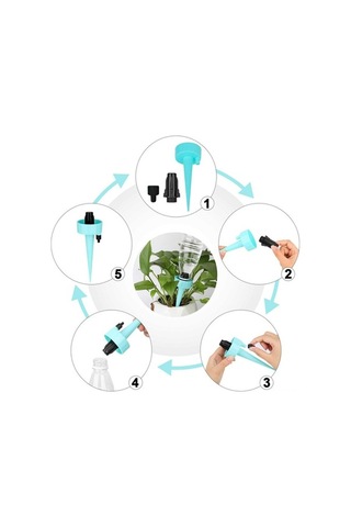 Trendooze Yavaş Sulama Sulama Sulama Salınım Otomatik Mekan Kontrol Kendinden İçin Hızı Dış Dikenleri Damla Cihazı Bitkiler Bitki Akış Adet 12 Kn