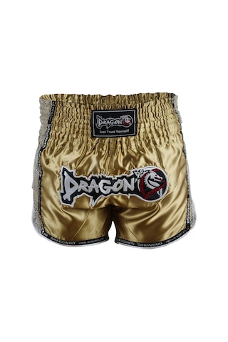 Dragondo Mt3076 Shiny Muay Thai Gold Kick Boks Şortu Altın