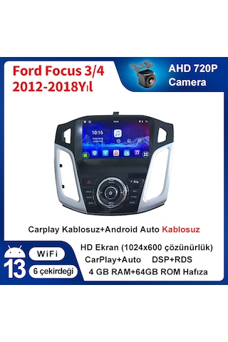 Ford Focus 3/4 2012-2018 Yıl Multimedya 4gb Ram 64gb Rom