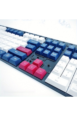 Fastbuy 108 Tuşlu Beyaz - Mavi Tcherchi Tuş Başlıklı Klavye Takımı Özelleştirilebilir