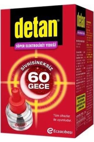 Detan Süper Elektrolikit Yedek 60 Gece X 2 Adet