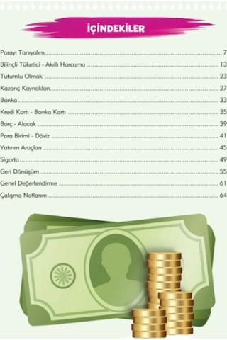 Finansal Okuryazarlık 4.sınıf Ders Kitabı - Para Eğitimi Meb