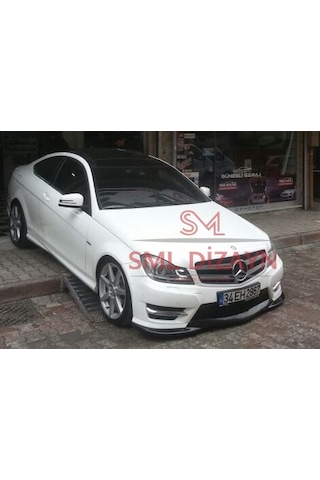 Mercedes W204 C180 Makyajlı Ön Ek Plastik - Tampon Eki - Karlık Lip