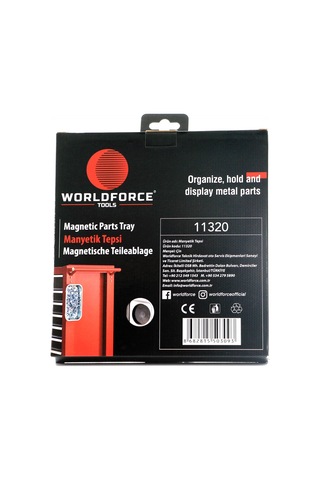 Worldforce 290x270 MM Manyetik Alet Tutucu Paslanmaz Tepsi
