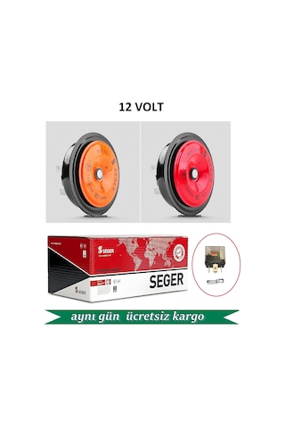 Seger 12Volt Didit Korna Takımı Röleli 50Fo Kalın+İnce Ses