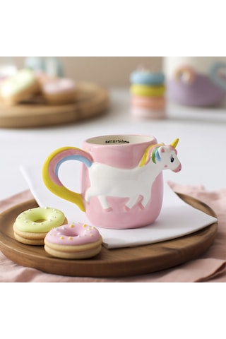 Aryıldız Cozy Unicorn Figürlü Kupa 500 Ml Çok Renkli