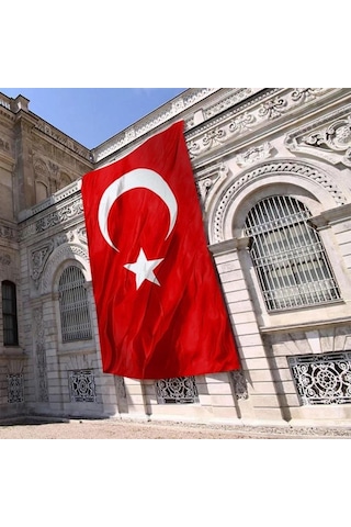 Abka Türk Bayrağı 600X900CM Özel Alpaka Kumaş Bez Bayrak