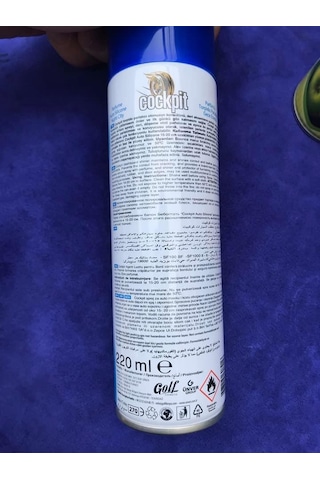 Cockpit Oto Torpido Parlatıcı Sprey 220ml - Parfümlü Silikonlu Göğüslük Parlatıcısı Gül Esintisi