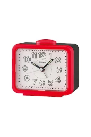 Seiko Qhk061r Sessiz Saniyeli Aydınlatmalı Bell Sesli Alarmlı Masa Saati Çok Renkli