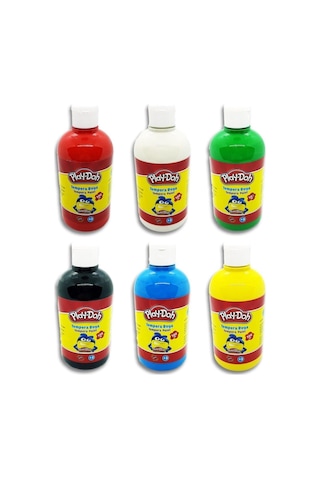 Tempera Boya 500 Ml. Beyaz Renk Karışık Çok Renkli