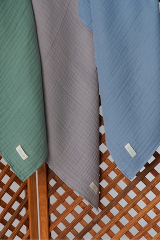 Pamuk 4 Katlı Müslin Battaniye Seti 3'lü Gri