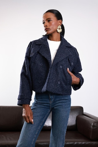 Lacivert Astarlı Kaşe Ceket 286 Lacivert