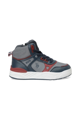 Uspoloassn U.s. Polo Assn. Geoly Jr Lacivert Erkek Çocuk High Sneaker Lacivert-kırmızı