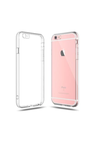Apple Uyumlu iPhone 6S  Silikon Kılıf - Kamera Korumalı Esnek Tam Koruma Kapak - Şeffaf