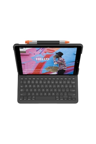 Logitech Slim Folio 10.2" Ipad 7. 8. 9. Nesil İle Uyumlu Klavyeli Tablet Kılıfı - Gri
