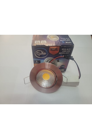 Şila 5w Krom Kasa Günışığı 3200k Cob Led Spot Trafolu 2 Li Paket