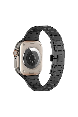 Watch 44mm Uyumlu Krd-83 Metal Sbt Kordon-rose Gold