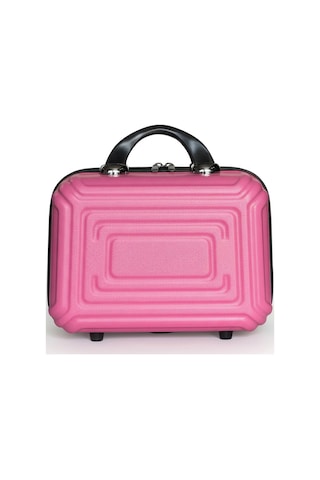 Polo&sky Altuğ Model Pembe Renk Abs Makyaj Çantası El Valizi