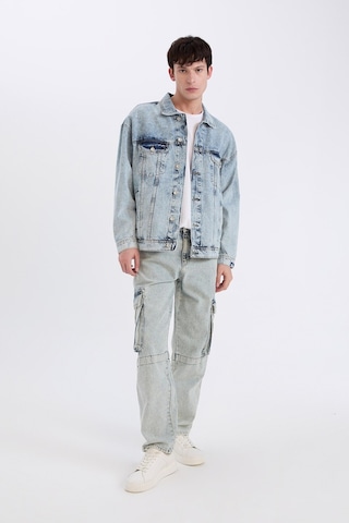 Defacto %100 Pamuk Oversize Geniş Kalıp Jean Ceket E1006ax25spnm39 Mavi-nm39