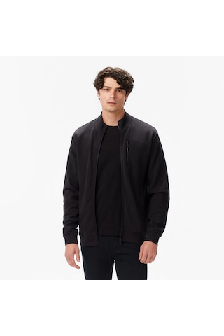 Nautica Classic Fit Erkek Fermuarlı Sweatshirt K57221t Siyah