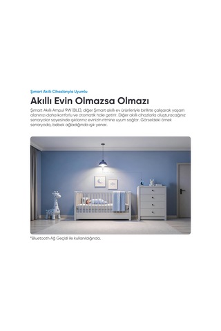 Şımart Akıllı Rgb Led Ampul Bluetooth 16m Renk, Ayarlanabilir Parlaklık Diğer