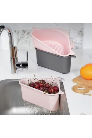 Deconox Plastik Lavabo Çöp Filtresi Ve Süzgeci - Silikon Vantuzlu Asorti