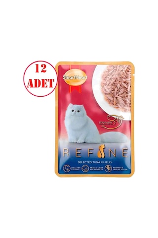 Smart Heart Refine Kedi Konservesi Jöle İçinde Ton Balıklı 70 Gr 12 Ad
