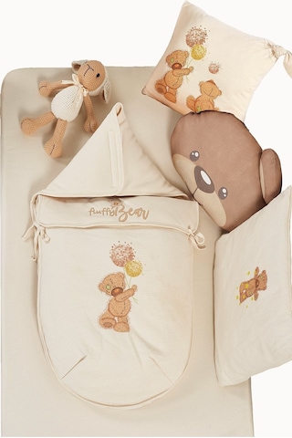 Fluffy Bear Organik Pamuk Penye Ana Kucağı 0-4 Aylık