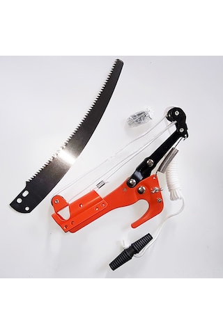 Konesam Bahçe Ağaç Budama Makası - Yüksek Dal Kesme Ve Budama İçin Pratik 2'li Set, Kırmızı Demir Kutu, 24 Adet/paket