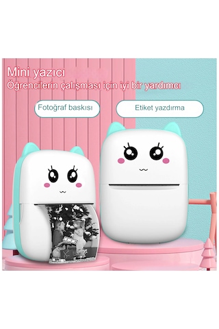 Kablosuz Bt İle Mini Cep Yazıcı Fotoğraflar, Makbuzlar,yazdırma