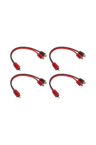 Rekabet Serisi Elektromanyetik Korumalı Rca Adaptörleri, Kompakt Alanlarda Optimum Performans İçin Çift Korumalı Ultra Esnek Teknoloji 4'lü Paket