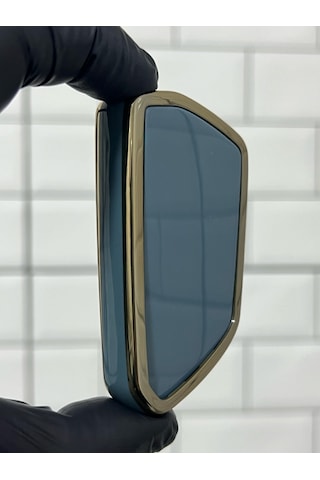 Volkswagen Golf 8 Caddy Polo Smart Nano Uyumlu Anahtar Kılıfı Gri - Gold