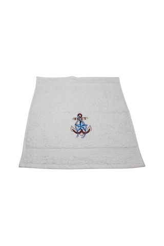 30x30 Cm 6 Ad. Deniz Tema Nakışlı Kutulu Peçete Mutfak Havlu Seti