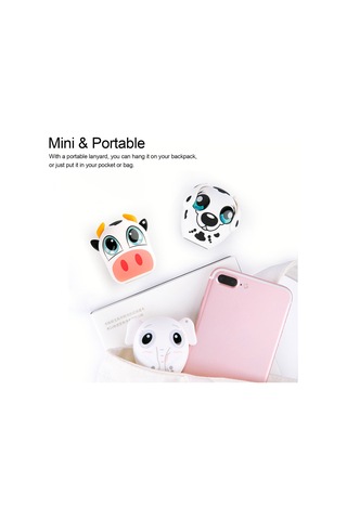 Kosona A1 Mini Bluetooth Hoparlör, Tws İlişkilendirme, Fotoğraf Tuşu Ve Mikrofon Desteği, 400mah Pil, Sığır Desenli Taşınabilir Ses Cihazı