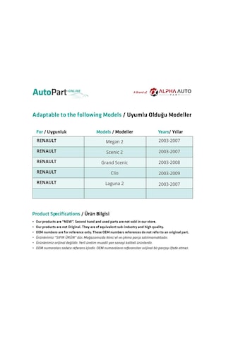 Renault Grand Scenic, Clio, Laguna 2 İçin Dış Kapı Kolu Anahtar Deliği Kapağı- Siyah