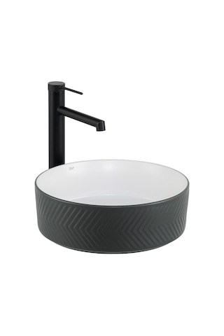 Lena E-W5002GB Tezgahüstü Lavabo Mat Gri