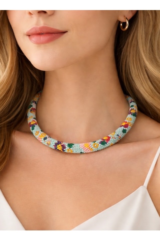 Chichibeads Neon Düş Bahçesi Kolye Bileklik Set Yeşil