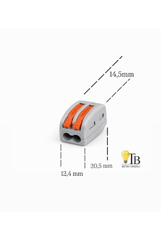 Horoz Electric Connector-2 Klemens 2 Kutuplu 20adet