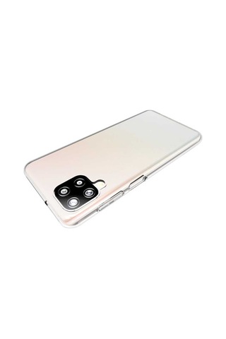 Samsung Uyumlu Galaxy A12 Kılıf Zore Süper Silikon Kapak Renksiz